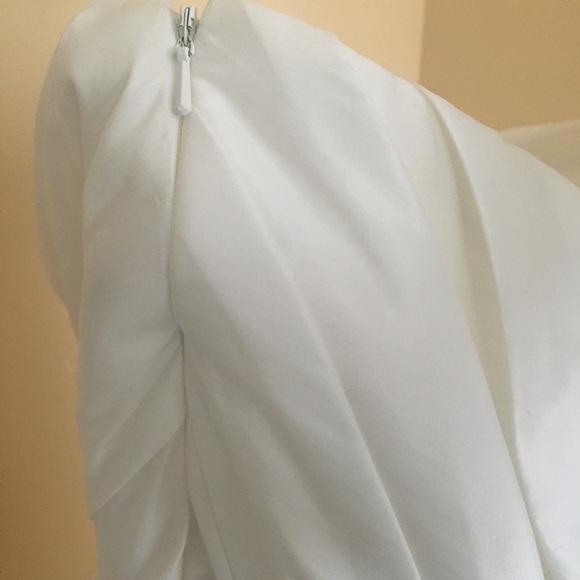 Custom Strapless Wedding Dress - white trumpet/flare floor length gown - Picture 5 of 7